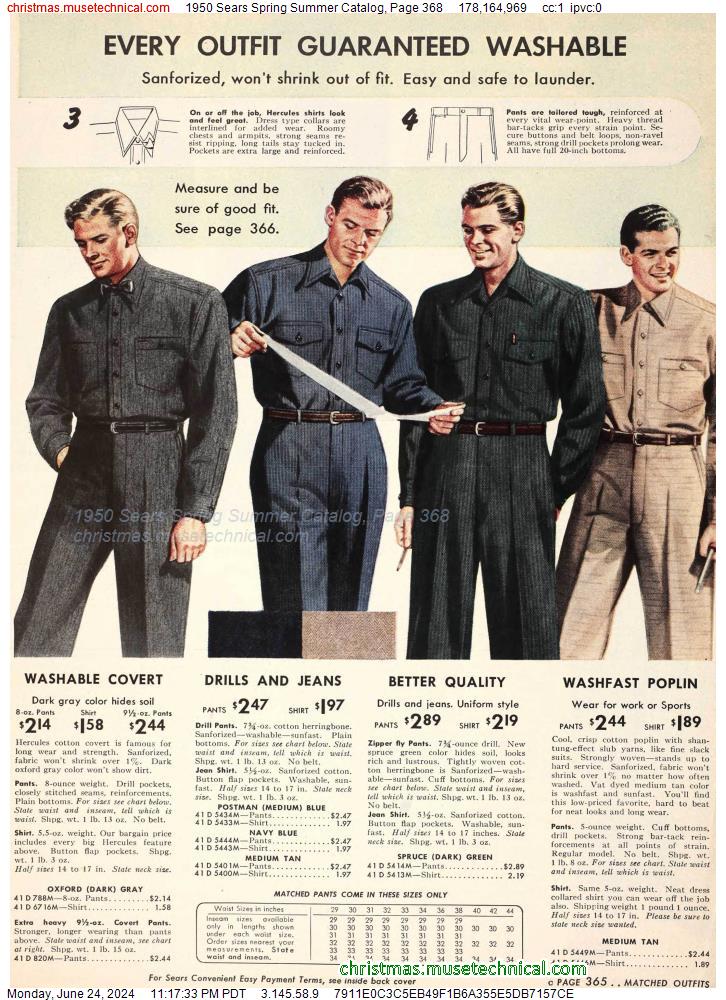 1950 Sears Spring Summer Catalog, Page 368