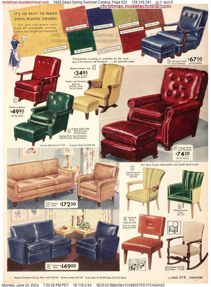 1950 Sears Spring Summer Catalog, Page 522