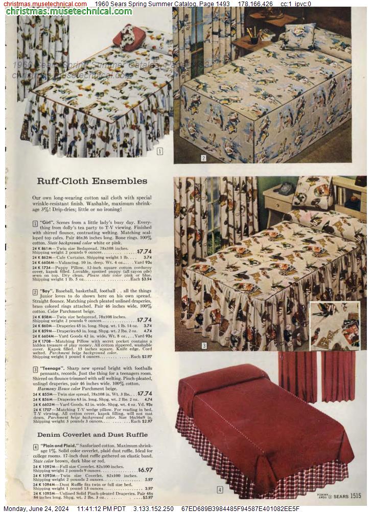 1960 Sears Spring Summer Catalog, Page 1493