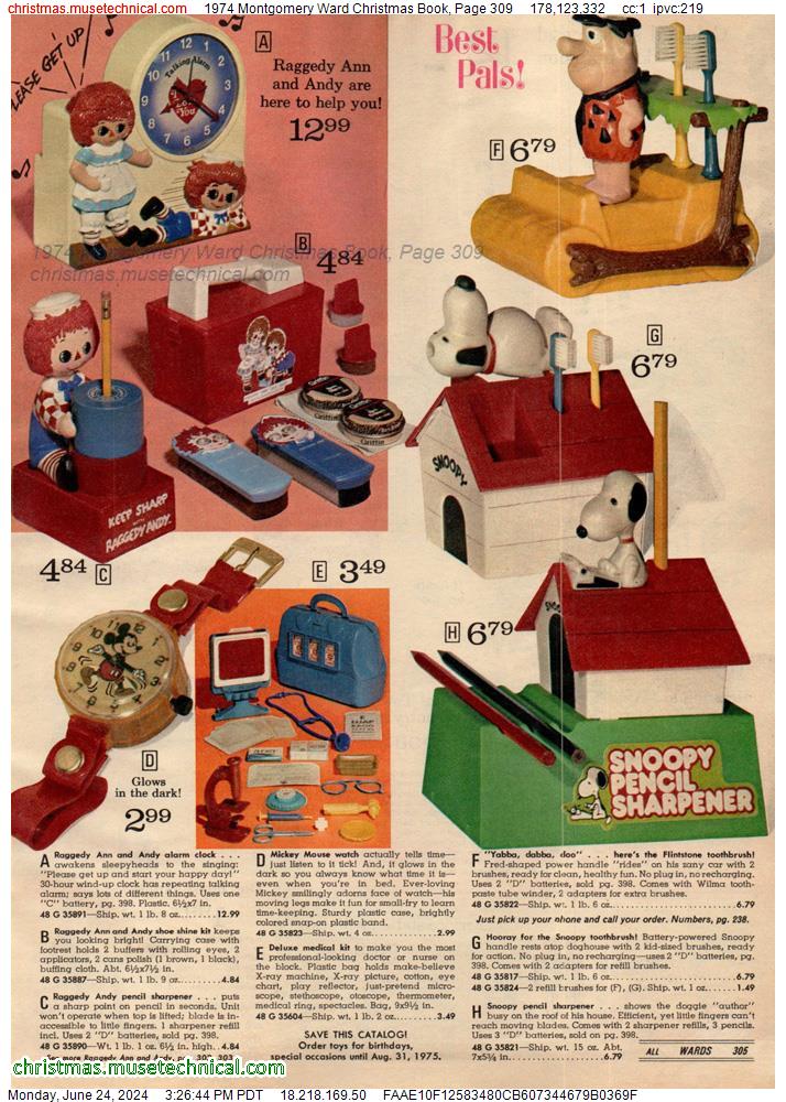 1974 Montgomery Ward Christmas Book, Page 309