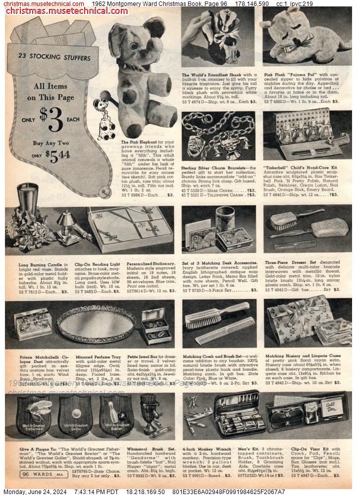 1962 Montgomery Ward Christmas Book, Page 96