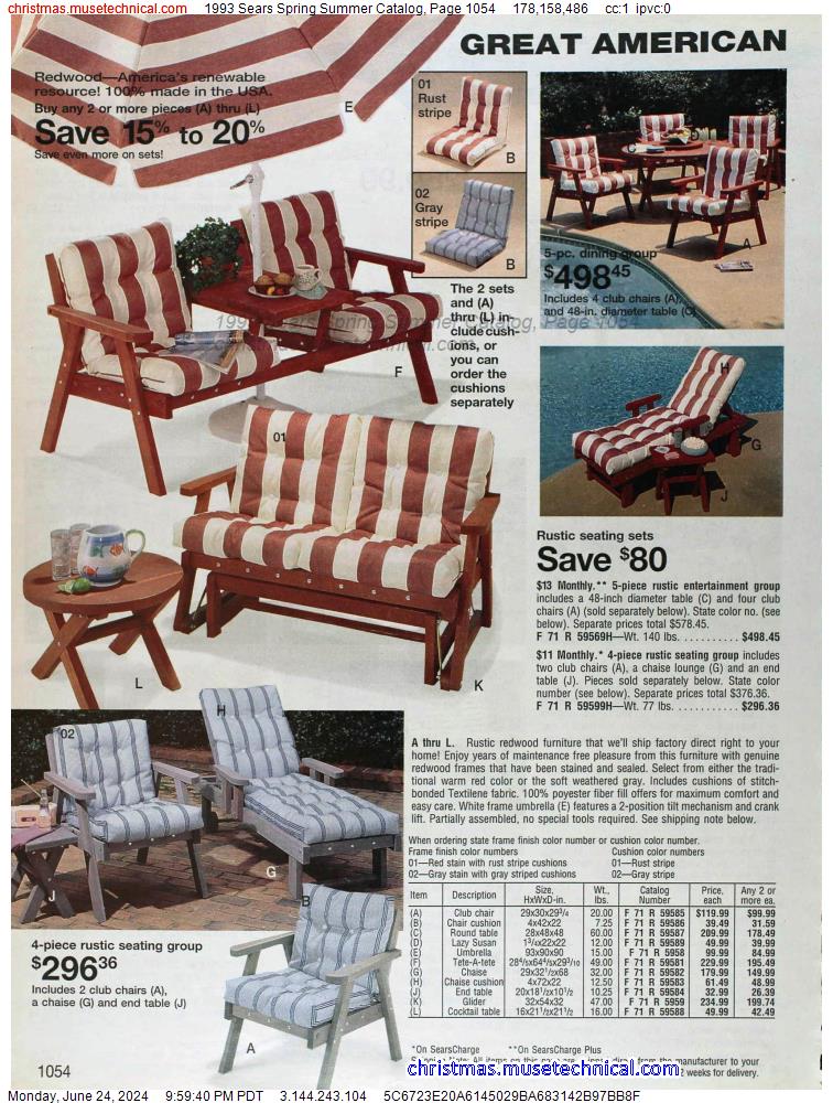 1993 Sears Spring Summer Catalog, Page 1054