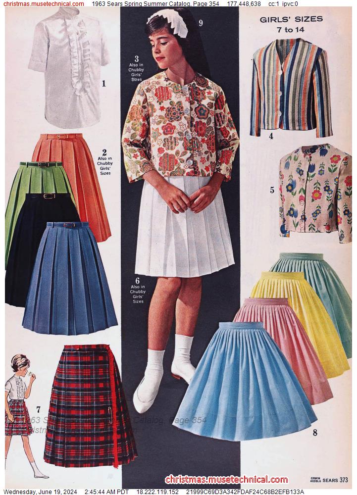 1963 Sears Spring Summer Catalog, Page 354