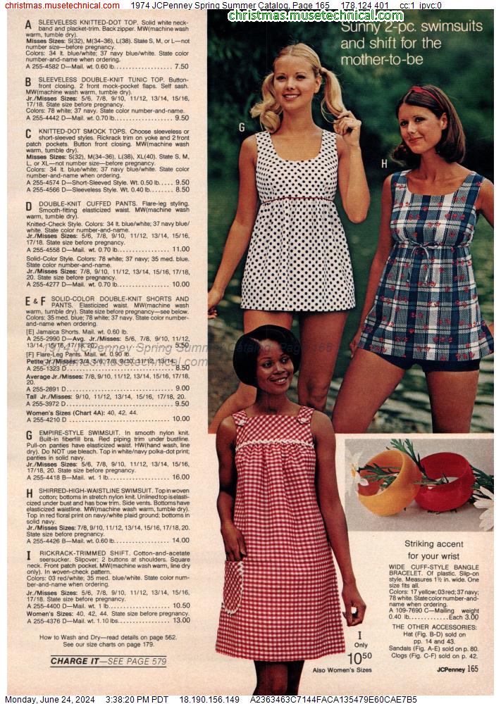 1974 JCPenney Spring Summer Catalog, Page 165