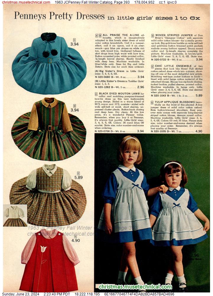 1963 JCPenney Fall Winter Catalog, Page 393