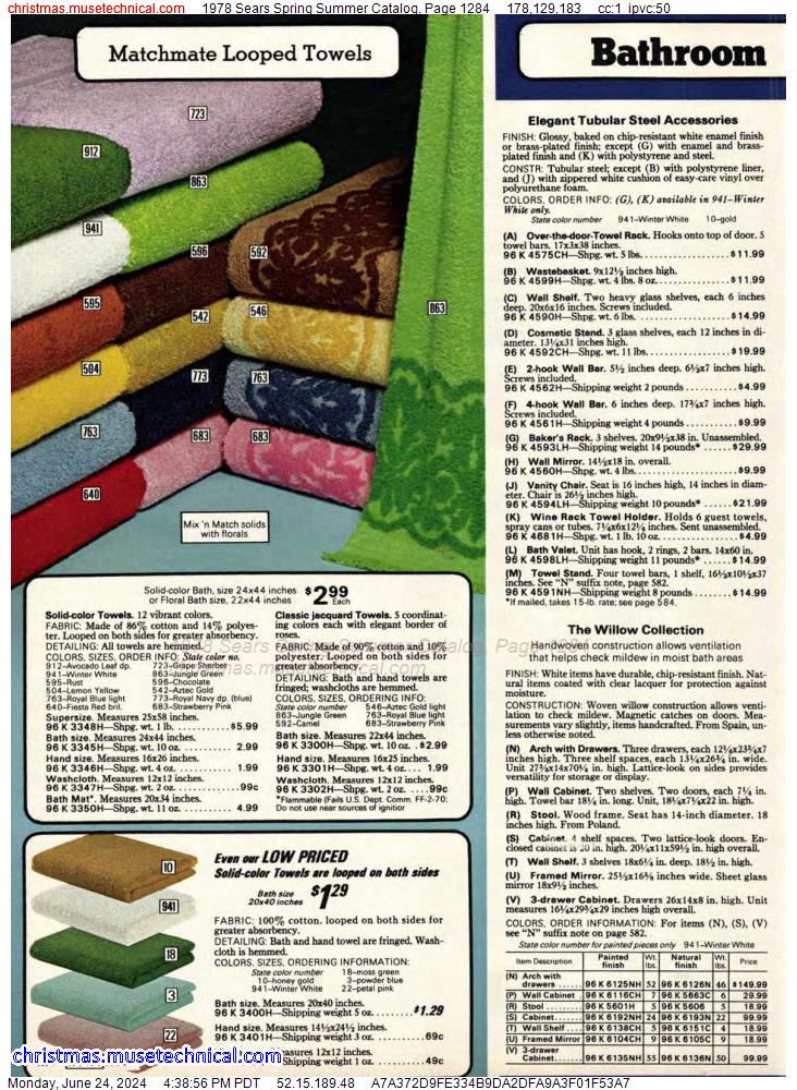 1978 Sears Spring Summer Catalog, Page 1284