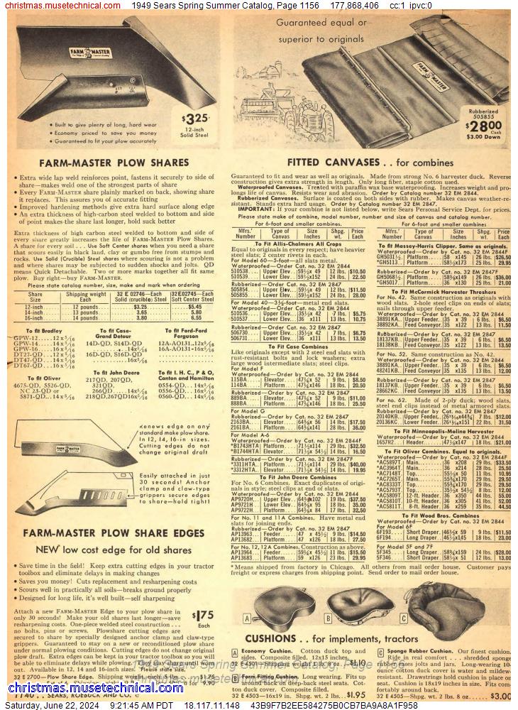 1949 Sears Spring Summer Catalog, Page 1156