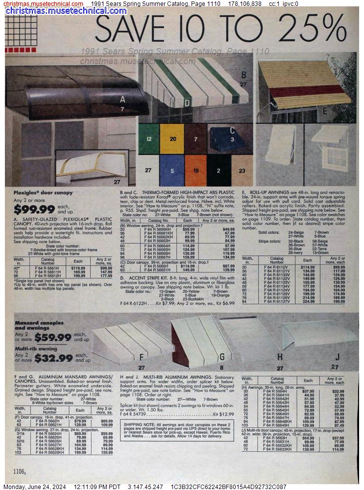 1991 Sears Spring Summer Catalog, Page 1110