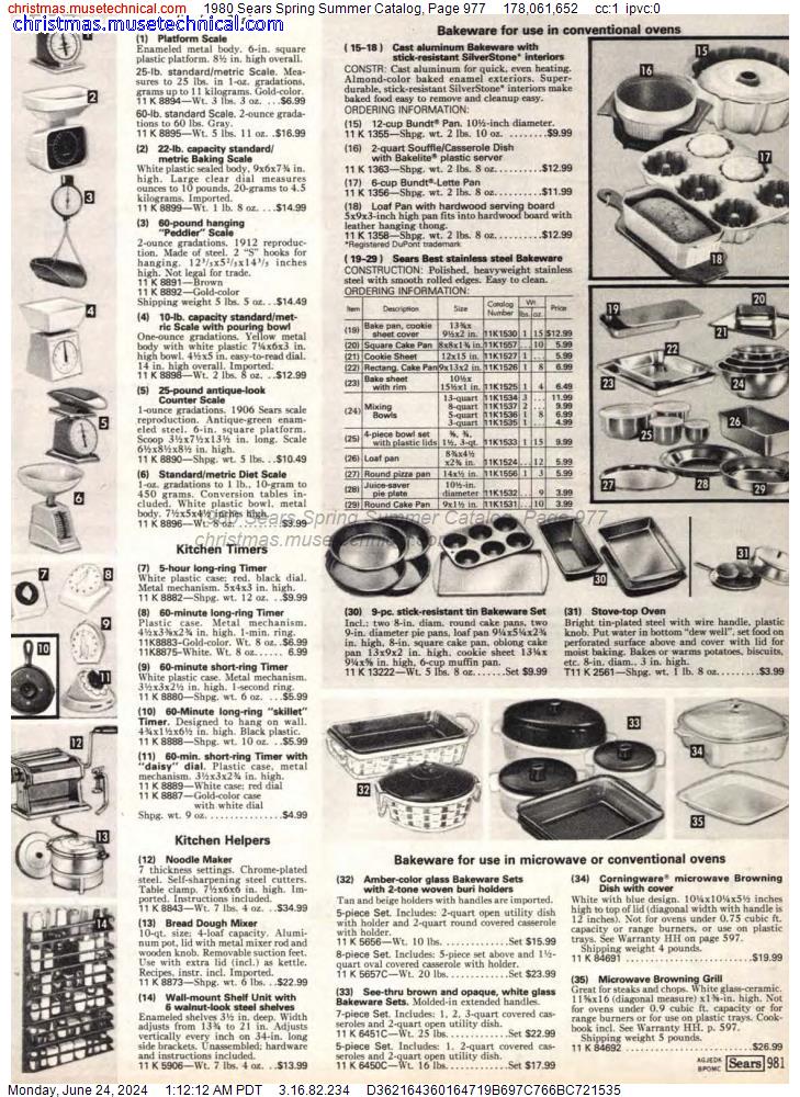 1980 Sears Spring Summer Catalog, Page 977