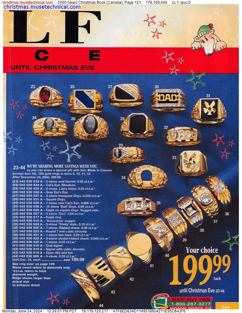2000 Sears Christmas Book (Canada), Page 121