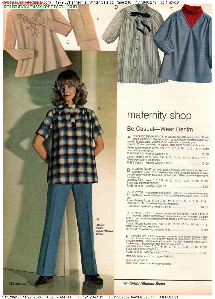 1979 JCPenney Fall Winter Catalog, Page 210