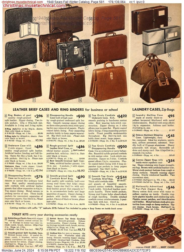 1948 Sears Fall Winter Catalog, Page 581