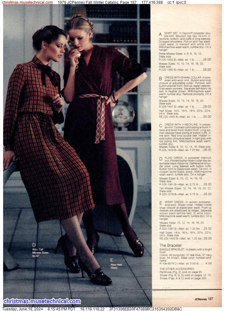1979 JCPenney Fall Winter Catalog, Page 187