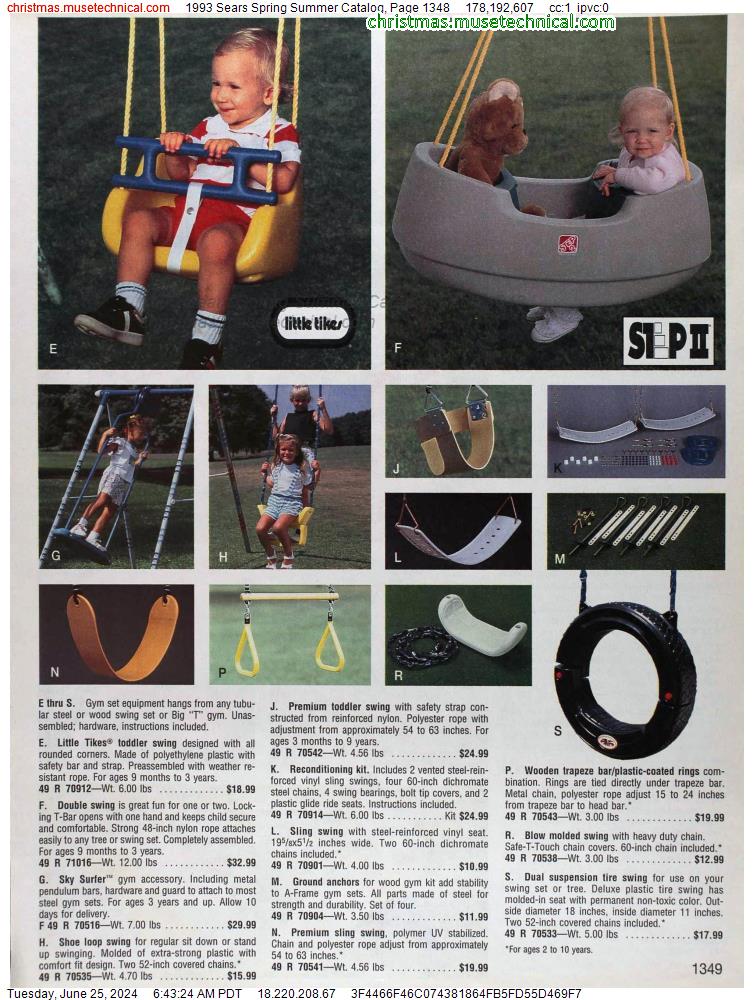 1993 Sears Spring Summer Catalog, Page 1348
