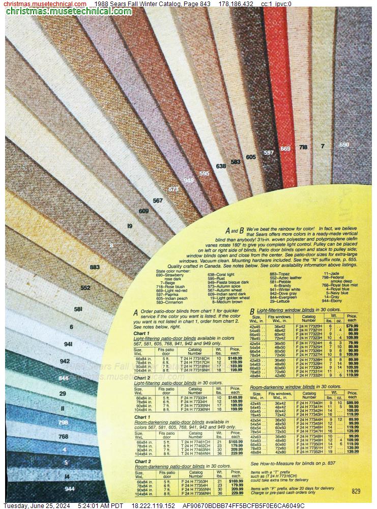 1988 Sears Fall Winter Catalog, Page 843