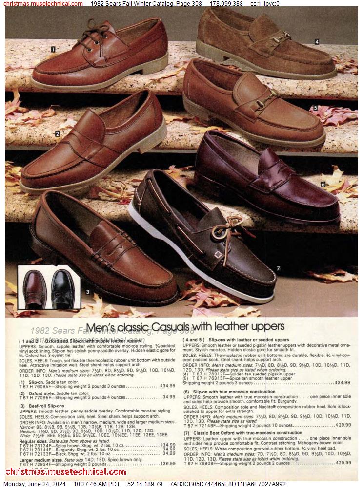 1982 Sears Fall Winter Catalog, Page 308