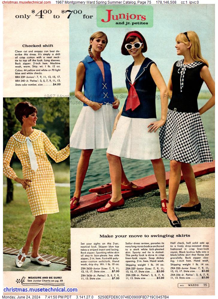 1967 Montgomery Ward Spring Summer Catalog, Page 75
