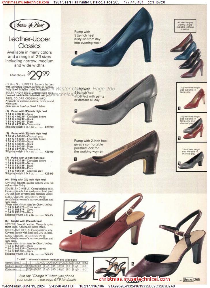 1981 Sears Fall Winter Catalog, Page 265