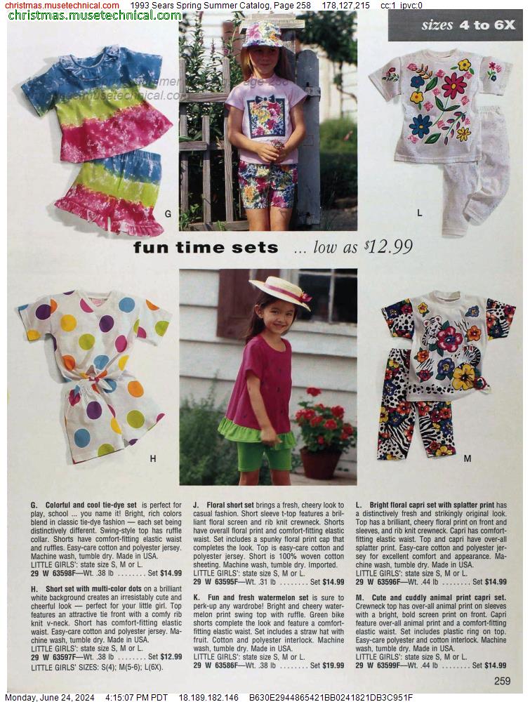 1993 Sears Spring Summer Catalog, Page 258