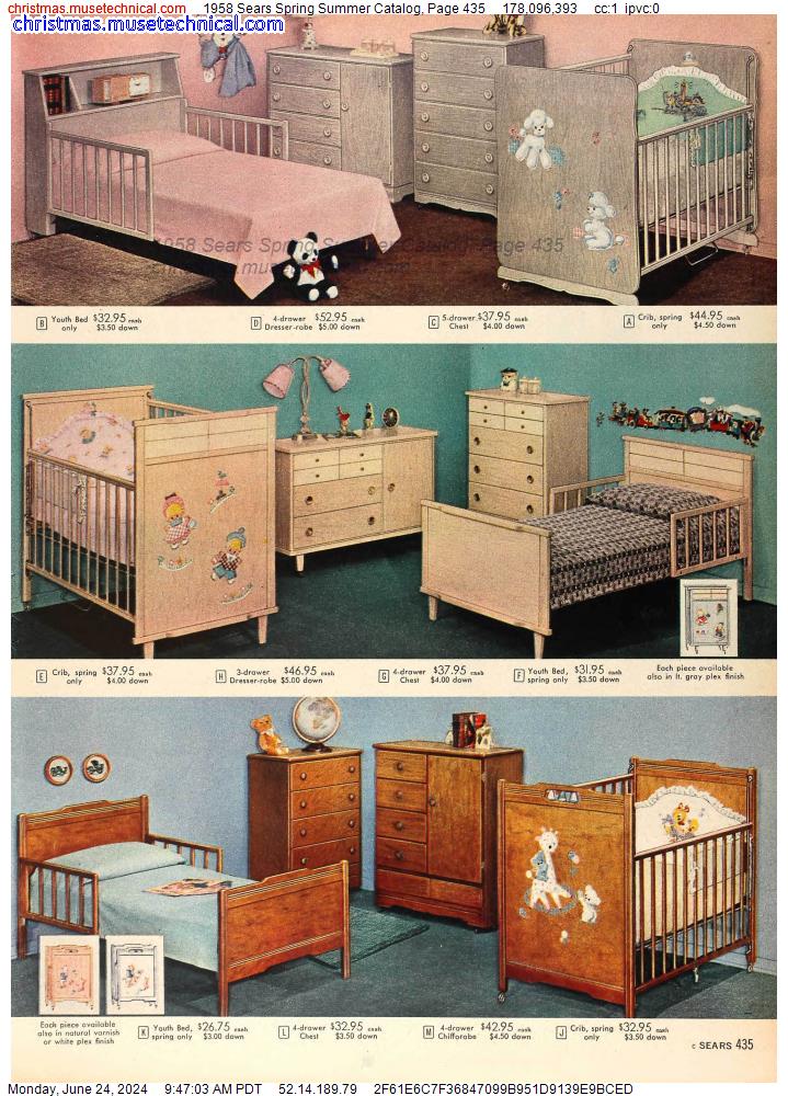 1958 Sears Spring Summer Catalog, Page 435