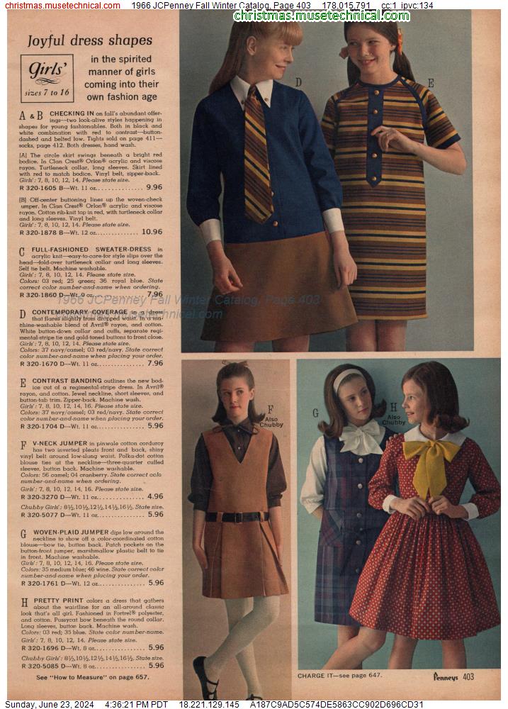 1966 JCPenney Fall Winter Catalog, Page 403