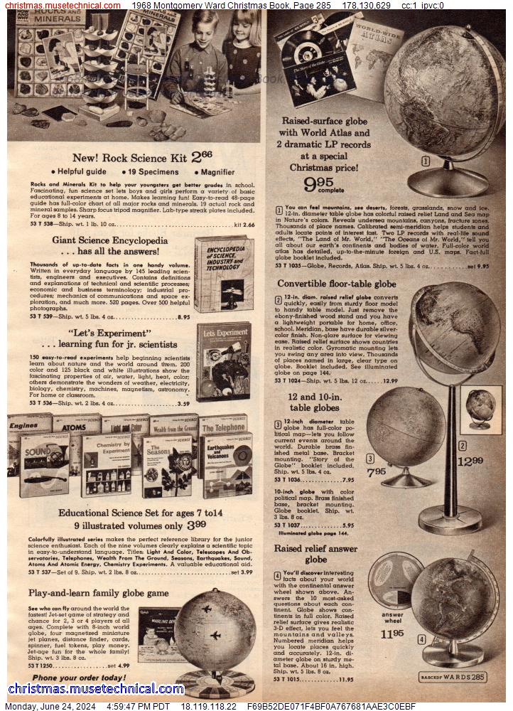1968 Montgomery Ward Christmas Book, Page 285