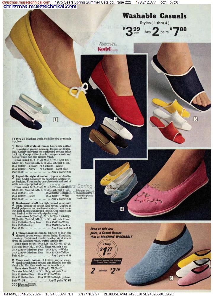 1975 Sears Spring Summer Catalog, Page 222