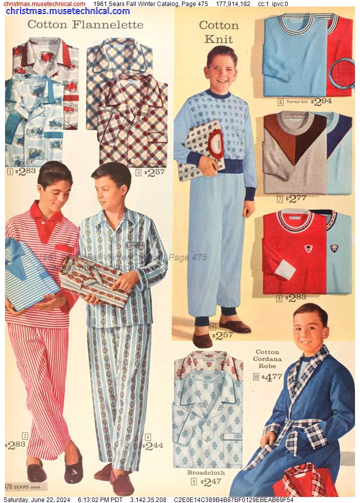 1961 Sears Fall Winter Catalog, Page 475