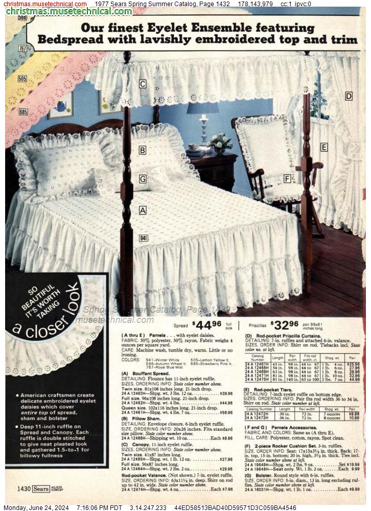 1977 Sears Spring Summer Catalog, Page 1432