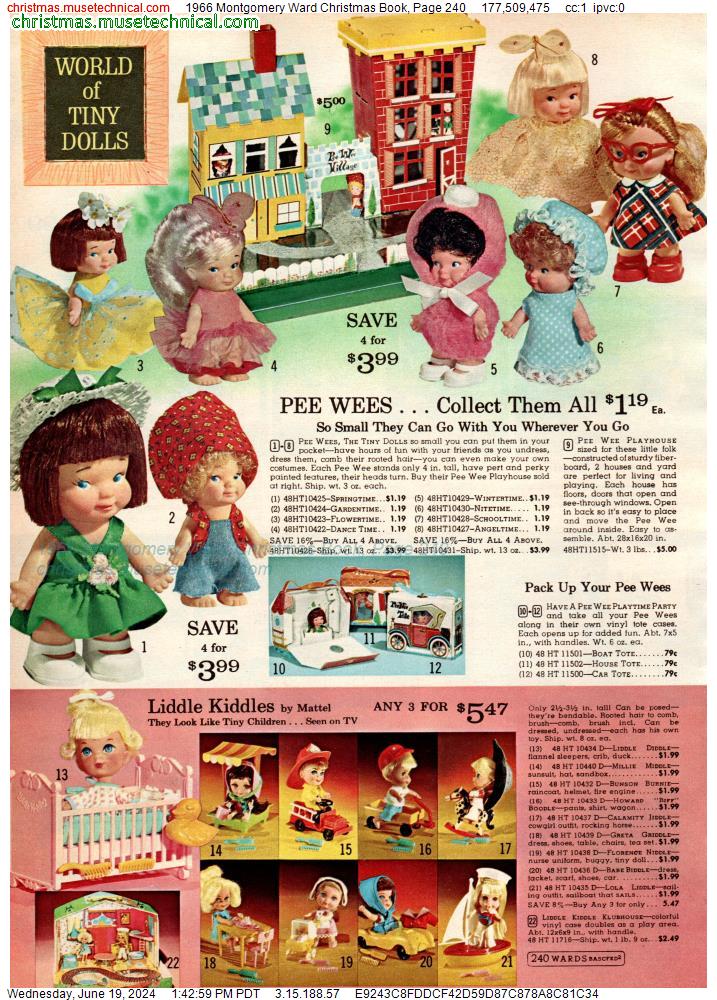 1966 Montgomery Ward Christmas Book, Page 240