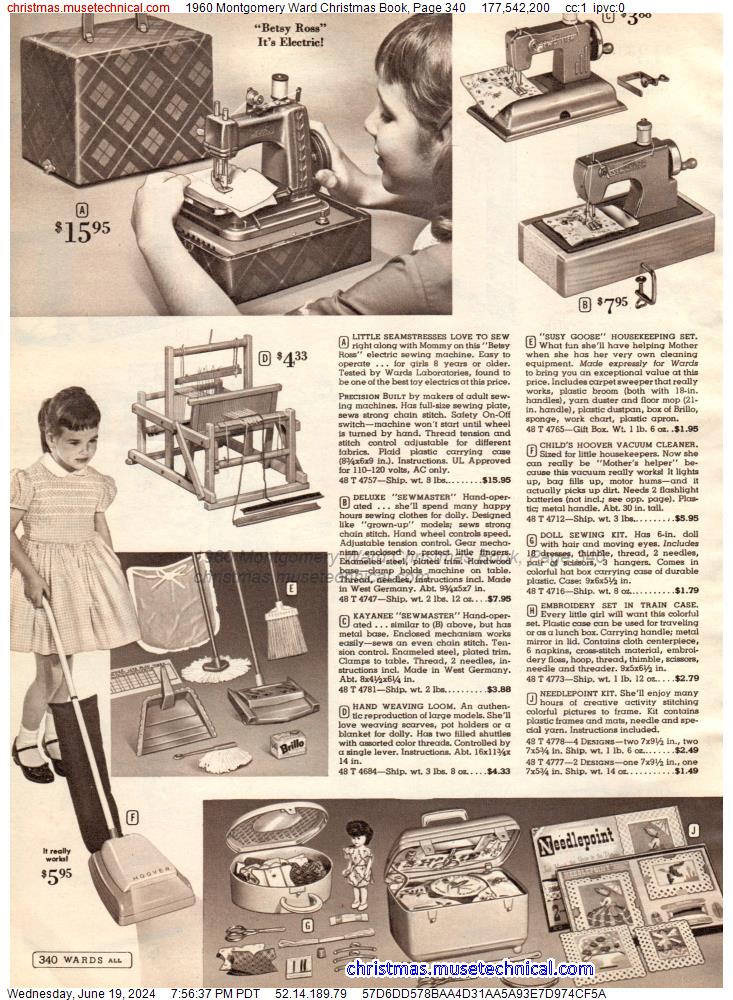 1960 Montgomery Ward Christmas Book, Page 340
