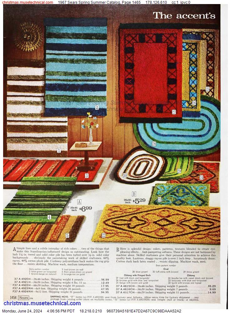 1967 Sears Spring Summer Catalog, Page 1465