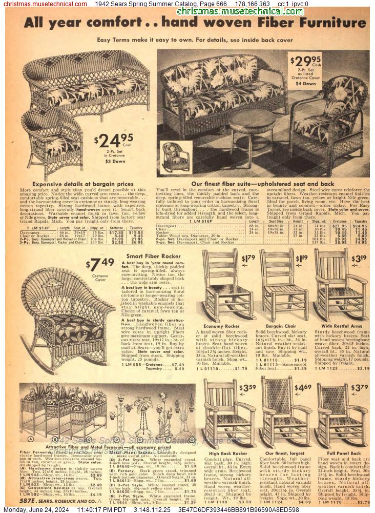 1942 Sears Spring Summer Catalog, Page 666