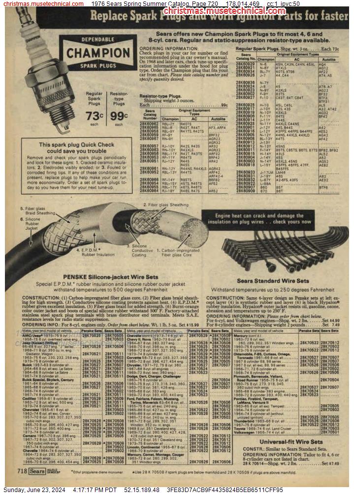 1976 Sears Spring Summer Catalog, Page 720