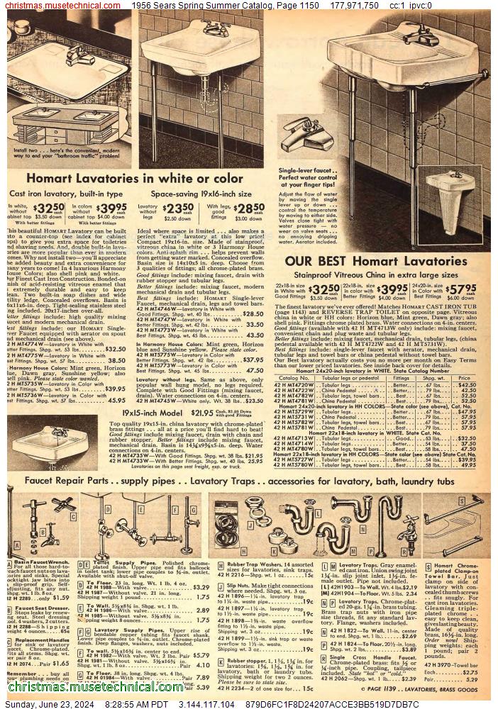 1956 Sears Spring Summer Catalog, Page 1150