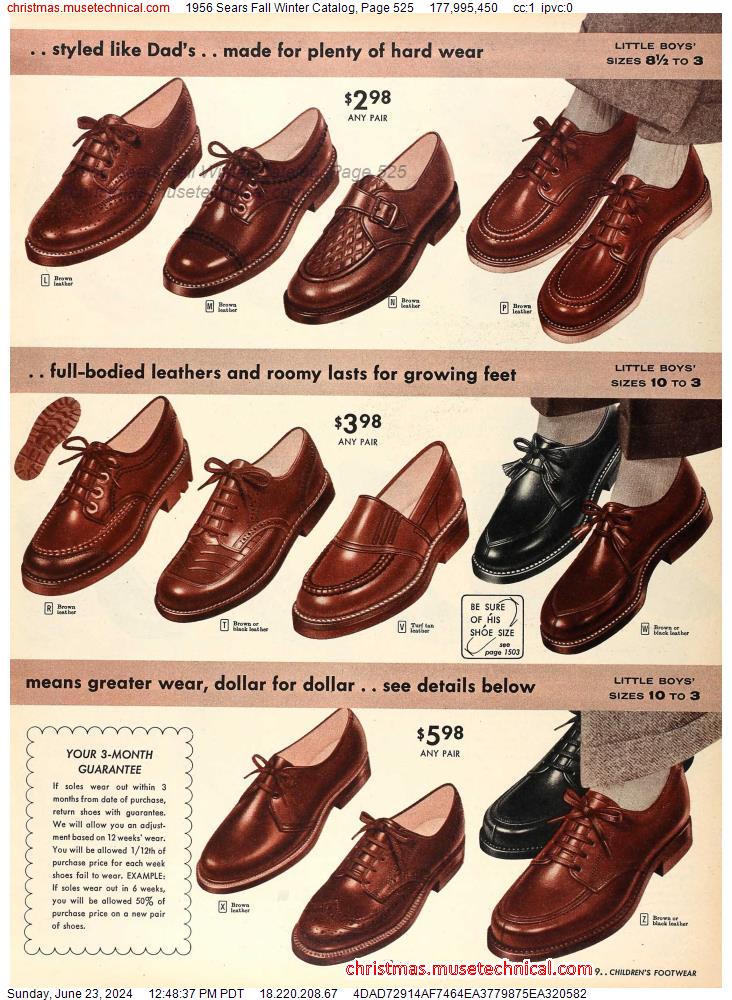 1956 Sears Fall Winter Catalog, Page 525