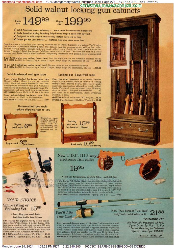 1974 Montgomery Ward Christmas Book, Page 221