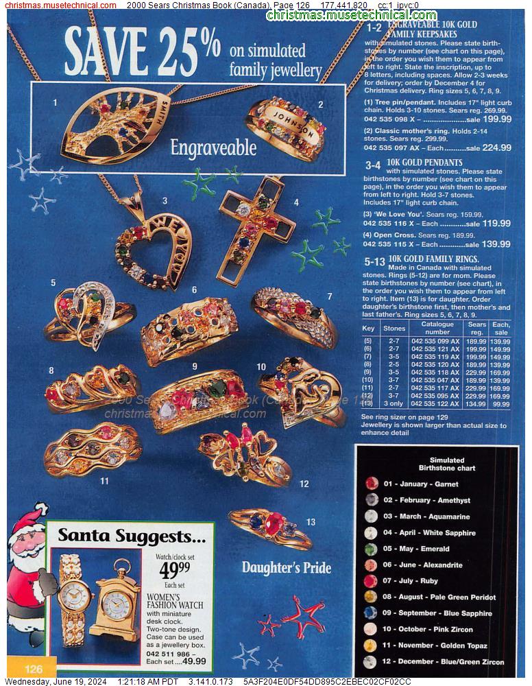 2000 Sears Christmas Book (Canada), Page 126