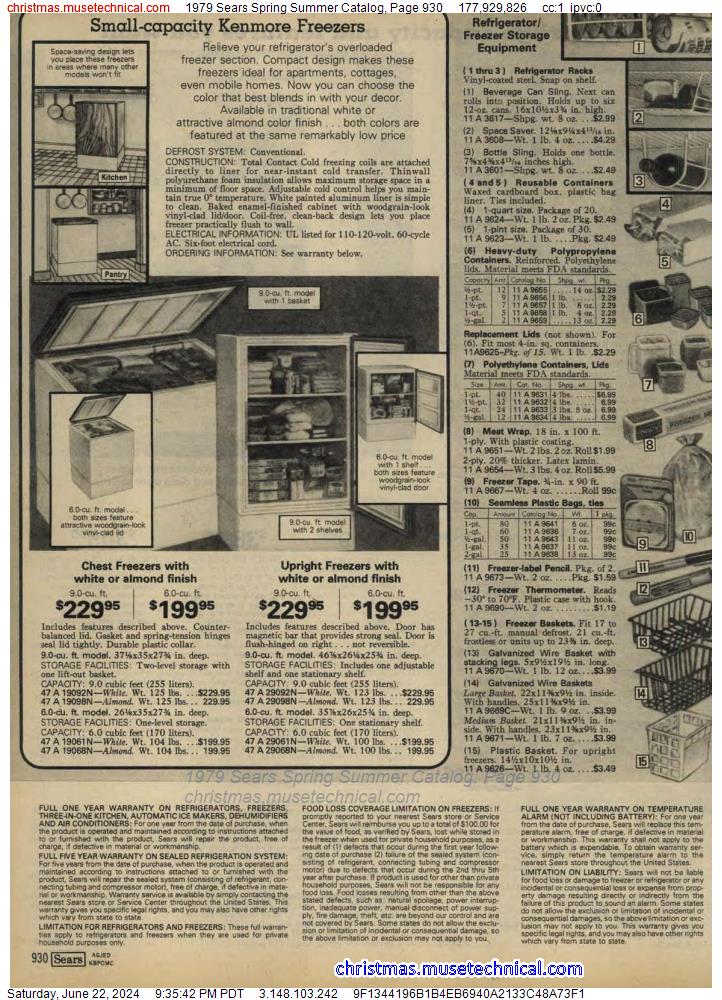 1979 Sears Spring Summer Catalog, Page 930