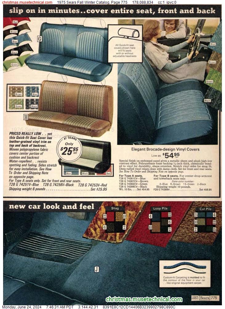 1975 Sears Fall Winter Catalog, Page 775