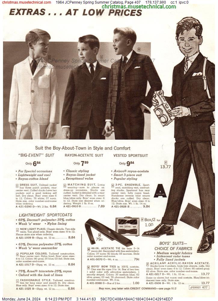 1964 JCPenney Spring Summer Catalog, Page 407