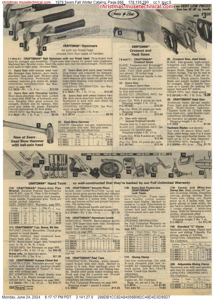1979 Sears Fall Winter Catalog, Page 888
