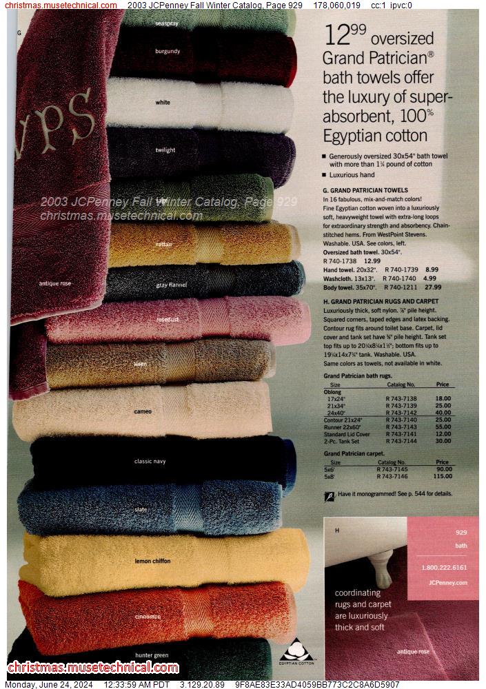 2003 JCPenney Fall Winter Catalog, Page 929