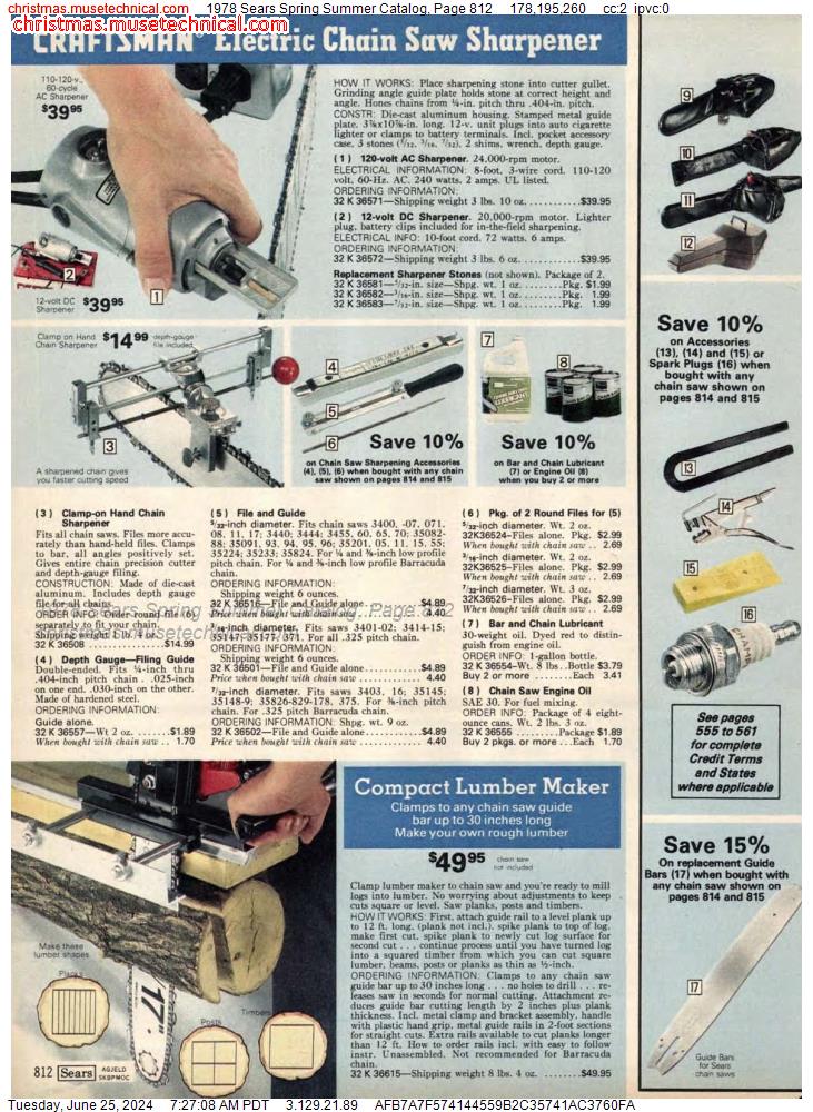 1978 Sears Spring Summer Catalog, Page 812