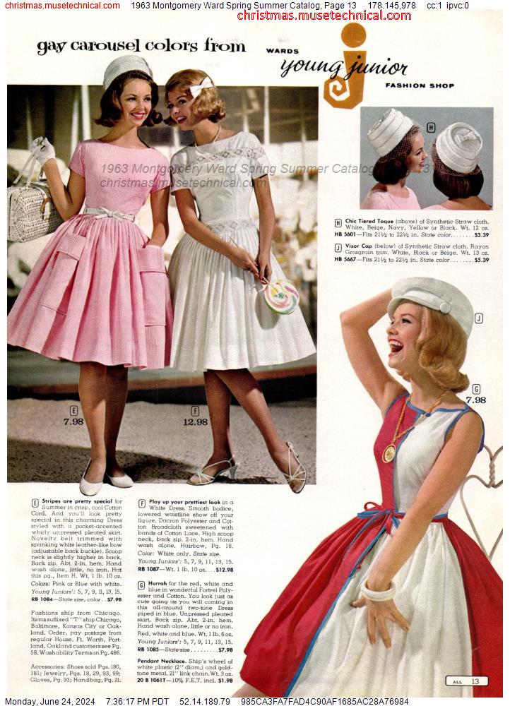 1963 Montgomery Ward Spring Summer Catalog, Page 13