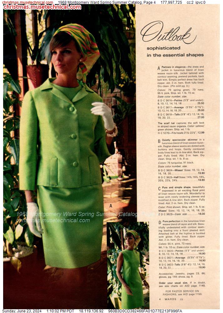 1968 Montgomery Ward Spring Summer Catalog, Page 4