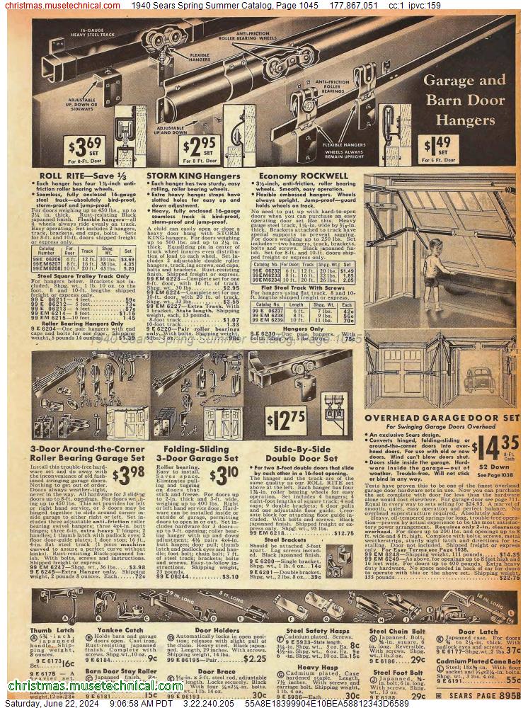 1940 Sears Spring Summer Catalog, Page 1045