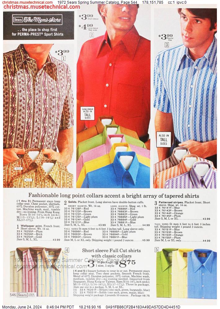 1972 Sears Spring Summer Catalog, Page 544