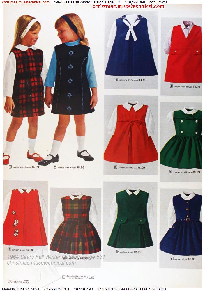 1964 Sears Fall Winter Catalog, Page 531