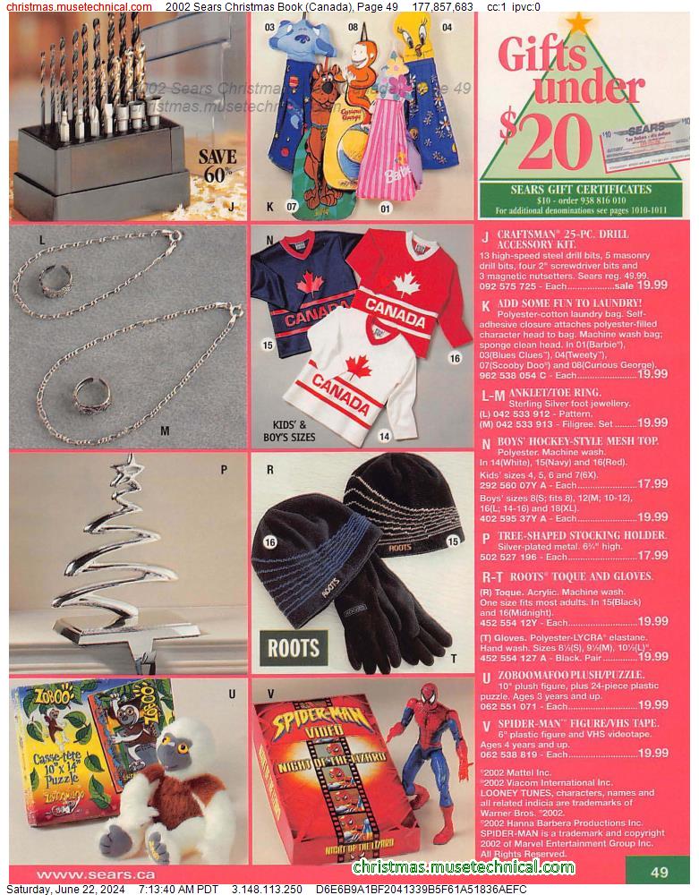 2002 Sears Christmas Book (Canada), Page 49